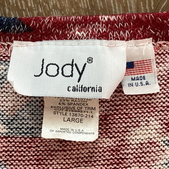 Jody California Vintage 90s Cardigan Sweater Western Bohemian Large - Picture 9 of 12